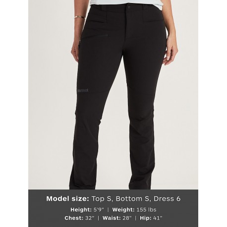 Wms Scree Pant Regular Black