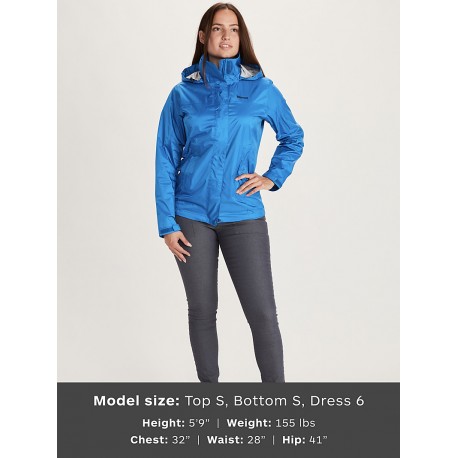 Wms PreCip Eco Jacket Enamel blue