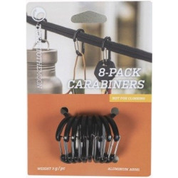 Karabīne Aluminium accessory carabiners 8 Pack