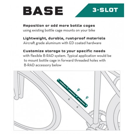 Stiprinājums B-RAD 3-Slot BASE