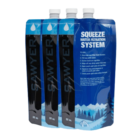 Squeezable Pouch 1L set of 3