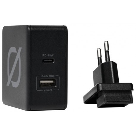 Lādētājs sienas 45W USB-C Charger Euro Type C plug