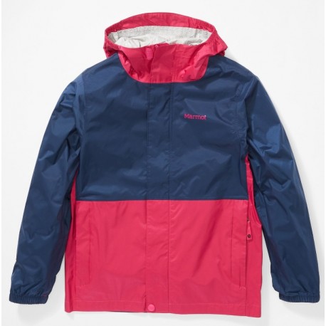 Jaka Kids PreCip Eco Jacket Very berry Arctic navy