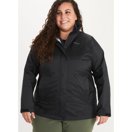 Jaka Wms PreCip Eco Jacket Plus Black