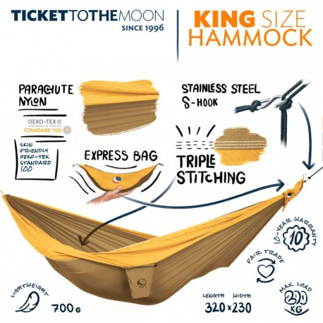 Šūpuļtīkls King Size Hammock