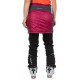 WARM UP Primaloft Skirt W Red plum Carbon