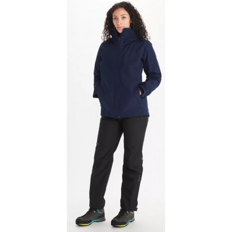 Jaka Wms Minimalist Component Jacket Arctic navy Wild rose