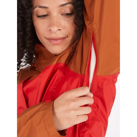 Wms PreCip Eco Jacket Cairo Copper