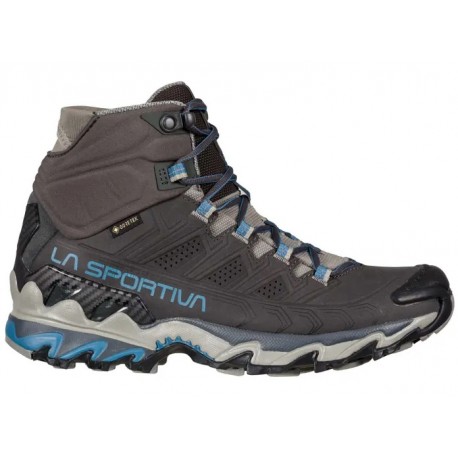 Apavi ULTRA RAPTOR II Mid Leather Wide Woman GTX Carbon Atlantic