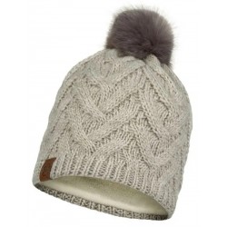 Knitted and fleece hat