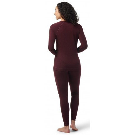 Termo krekls SW WS Classic Thermal Merino Base Layer Crew Black Cherry Heather