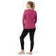 Termo krekls SW WS Classic Thermal Merino Base Layer Crew Festive Fuchsia Heather