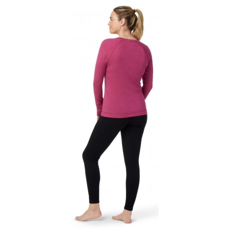 Termo krekls SW WS Classic Thermal Merino Base Layer Crew Festive Fuchsia Heather