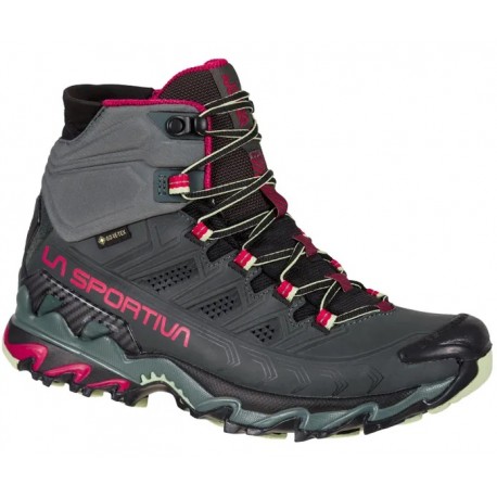 Apavi ULTRA RAPTOR II Mid Leather Woman GTX Charcoal Cerise