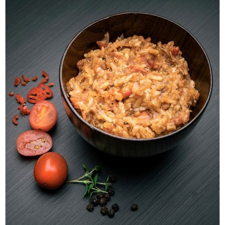 Tūristu pārtika RT PULLED PORK with Rice 547kcal