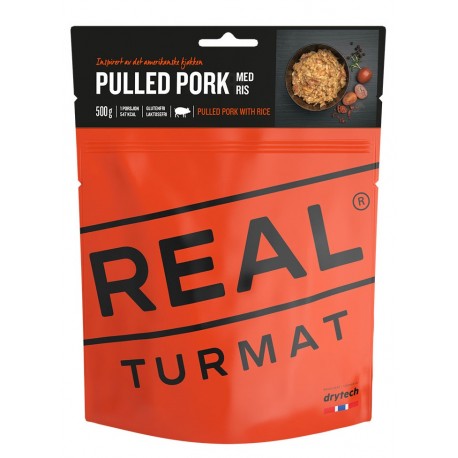 Tūristu pārtika RT PULLED PORK with Rice 547kcal