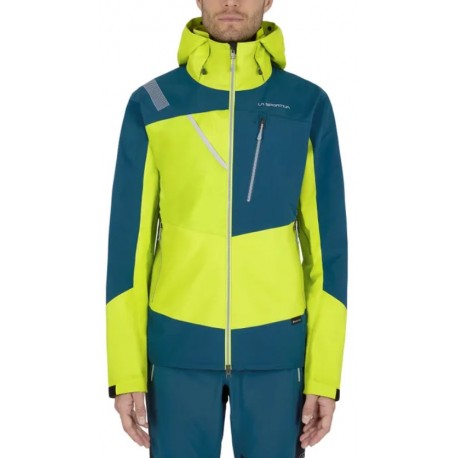 ALPINE GUIDE GTX JKT M Lime punch Storm blue