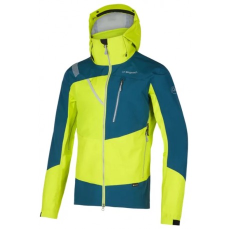 ALPINE GUIDE GTX JKT M Lime punch Storm blue