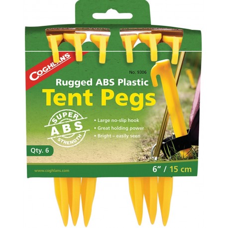 Tent Peg ABS 15 cm, 6 gab