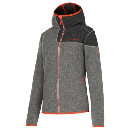 Jaka IRIDE HOODY W Cloud Cherry tomato