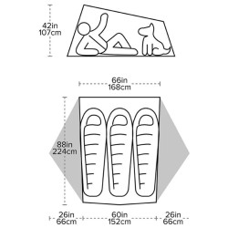 Telts TIGER WALL UL3 Bikepack Solution Dye