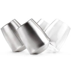 Glāze Glacier SS Stemless Wine Glass