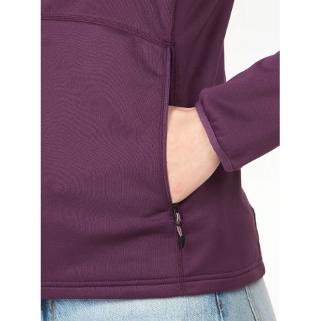 Jaka W OLDEN Polartec Hoody 02 Purple Fig