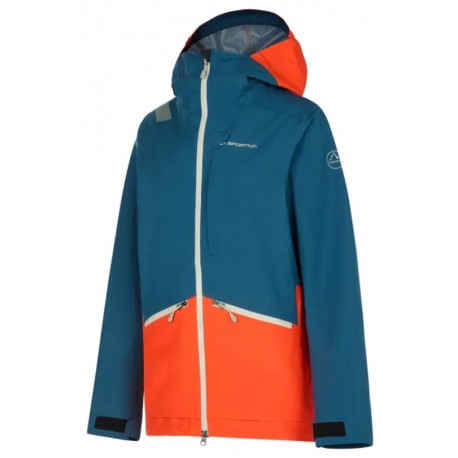 CHASER EVO Shell Jkt W Storm blue Cherry tomato