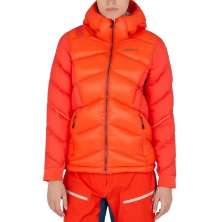 Jaka SUPERCOULOIR 1000 Down JKT W Cherry tomato Carbon