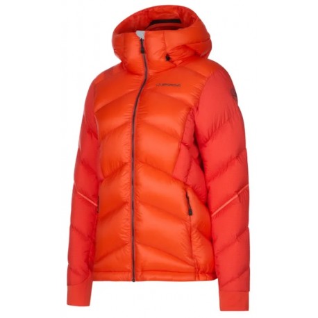 Jaka SUPERCOULOIR 1000 Down JKT W Cherry tomato Carbon Jaka SUPERCOULOIR 1000 Down JKT W Cherry tomato Carbon