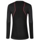 Termo krekls WOOL40 Aero Longsleeve W Black Hibiscus