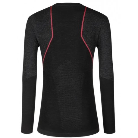 Termo krekls WOOL40 Aero Longsleeve W Black Hibiscus