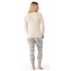 SW WS CLASSIC Thermal Merino Base Layer Crew Almond Heather