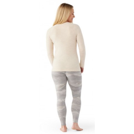 SW WS CLASSIC Thermal Merino Base Layer Crew Almond Heather