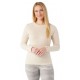 SW WS CLASSIC Thermal Merino Base Layer Crew Almond Heather