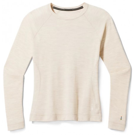 SW WS CLASSIC Thermal Merino Base Layer Crew Almond Heather