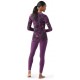 Termo krekls SW WS CLASSIC Thermal Merino Base Layer Crew Purple Iris Floral