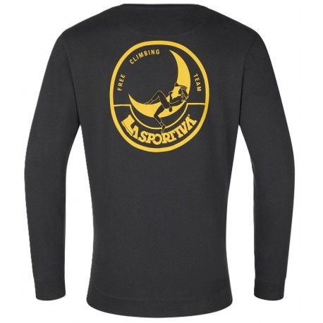 CLIMBING on the MOON Sweatshirt M Carbon Giallo