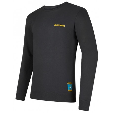 CLIMBING on the MOON Sweatshirt M Carbon Giallo