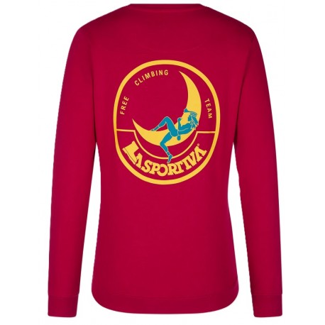 CLIMBING on the MOON Sweatshirt W Fuscia Gallo