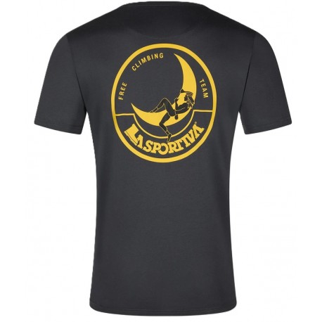 CLIMBING on the MOON T-Shirt M Carbon Giallo