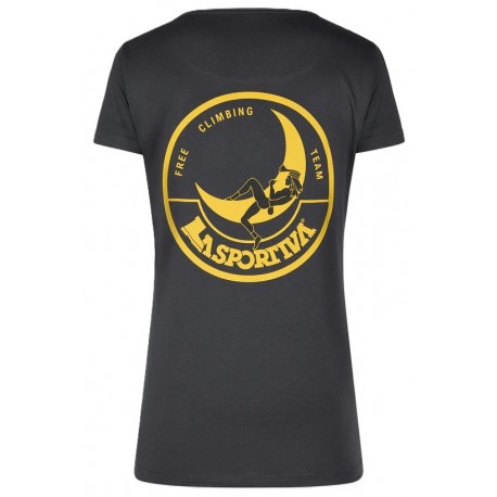 CLIMBING on the MOON T-Shirt W Carbon Giallo