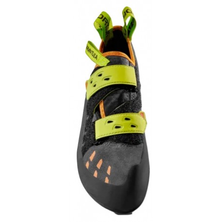 TARANTULA climbing shoes Carbon Lime punch