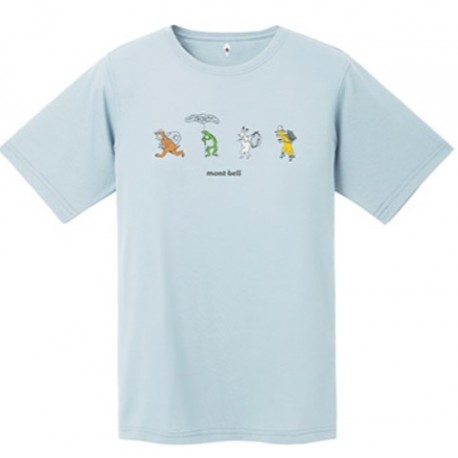 Krekls WICKRON T-Shirt W SCROLS OF CAMPING ANIMALS Light blue