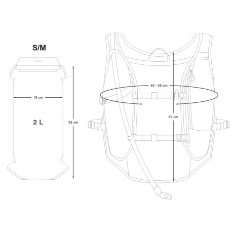 Velo veste dzērienam RACING HYDRATION Vest