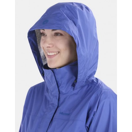 Jaka W PreCip ECO Jacket 02 Trail blue