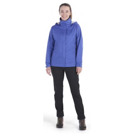 Jaka W PreCip ECO Jacket 02 Trail blue