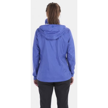 Jaka W PreCip ECO Jacket 02 Trail blue