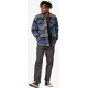 Patagonia M LW INSULATED Fjord Flanel Shirt Smolder Blue