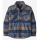 Patagonia M LW INSULATED Fjord Flanel Shirt Smolder Blue